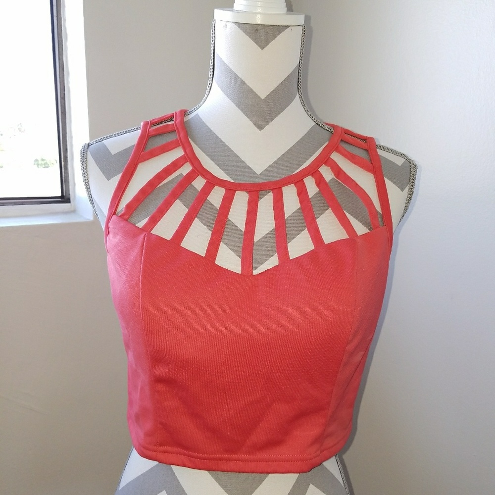 Pink crop top